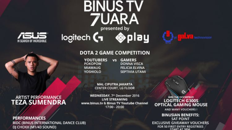 Yoshiolo Meriahkan Perayaan 7 Tahun Berdirinya BINUS TV