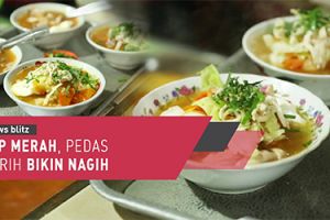 Sop merah, pedas gurih bikin nagih
