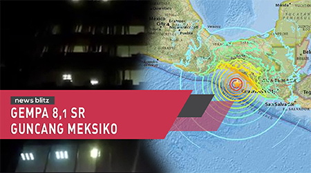 Gempa 8,1 SR guncang Meksiko 
