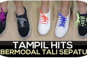 Cara mengikat tali sepatu keren, hits, dan anti mainstream