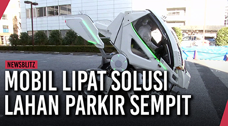 Mobil lipat canggih ini bisa jadi solusi lahan parkir sempit