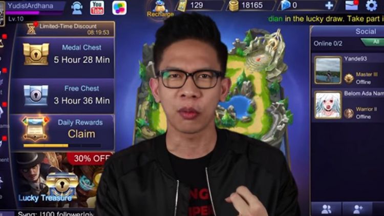 Masih Cupu! YouTuber Bali Ini Baru Belajar Main Mobile Legends