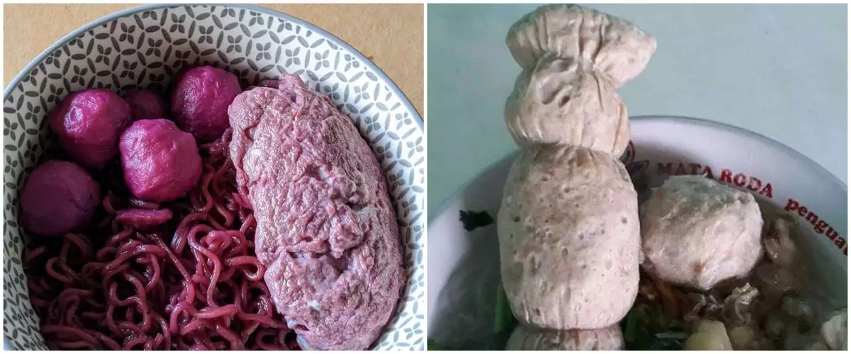 13 Potret bentuk bakso nyeleneh ini bikin nggak habis pikir