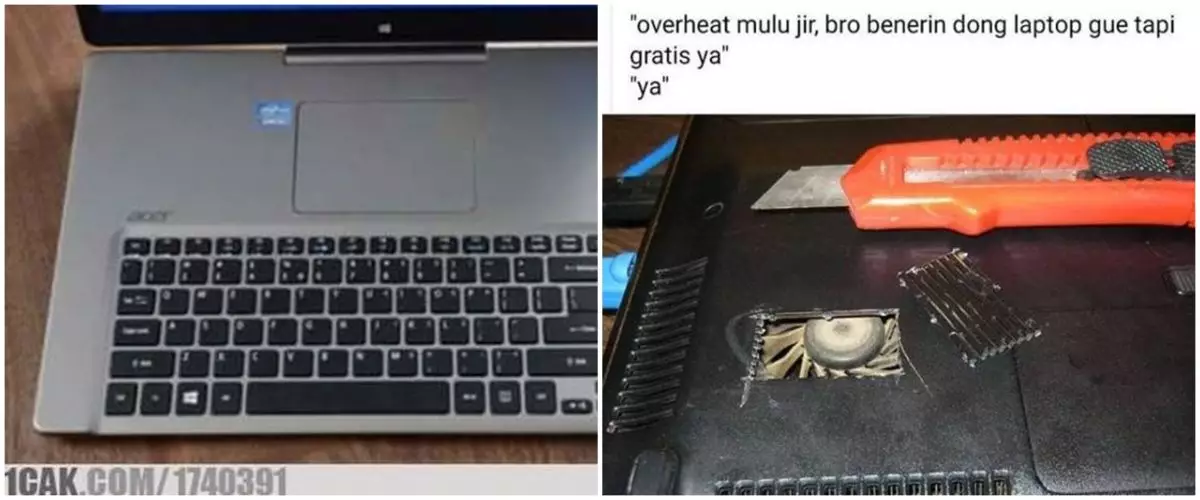 13 Potret ngenes gadget setelah di service, berujung absurd