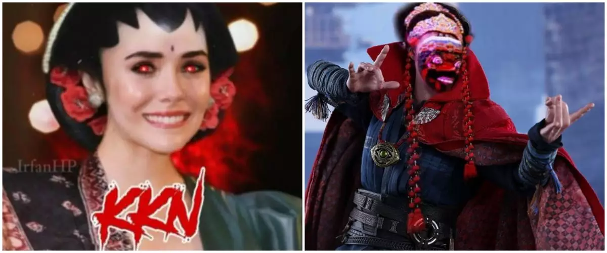 10 Editan foto jika KKN Desa Penari & Doctor Strange kolaborasi, kocak