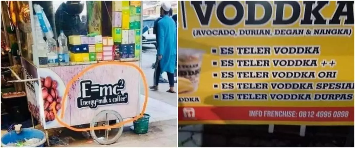 11 Potret warung minum pakai singkatan ini bikin dahi berkerut