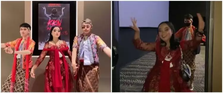 Aksi kocak penonton KKN di Desa Penari dandan pakai kostum unik