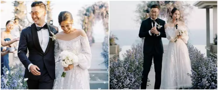 11 Momen resepsi pernikahan Maudy Ayunda & Jesse Choi, meriah di Bali