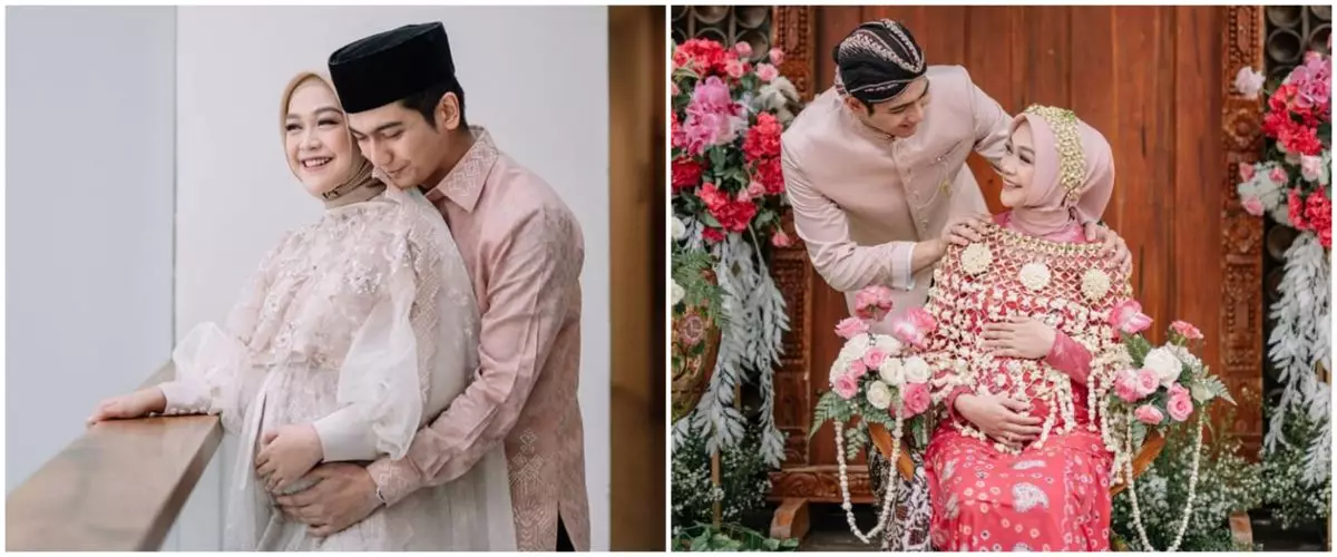 11 Momen siraman dan pengajian 7 bulan kehamilan Ria Ricis, khidmat