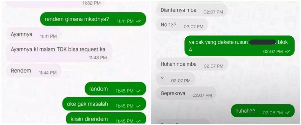 11 Chat driver ojek online tanya pesanan customer ini bikin ngakak