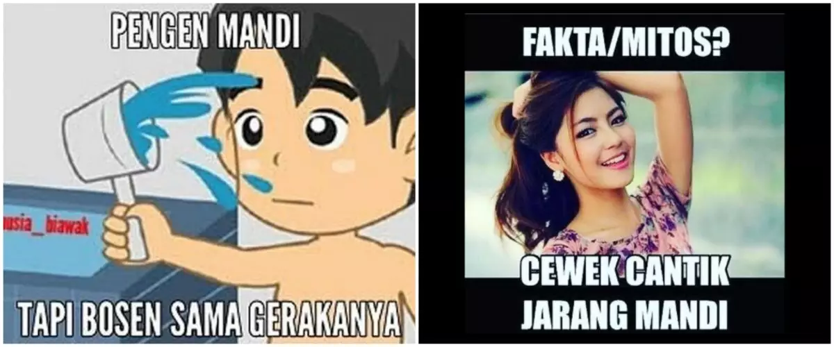 15 Meme alasan malas mandi ini bikin geregetan