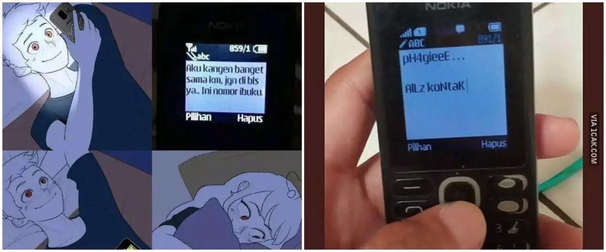 11 Meme lucu SMS gebetan pakai HP jadul ini bikin nyengir lebar