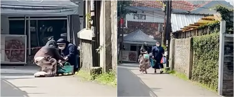 Aksi wanita berhijab menolong biarawati di pinggir jalan, tuai pujian