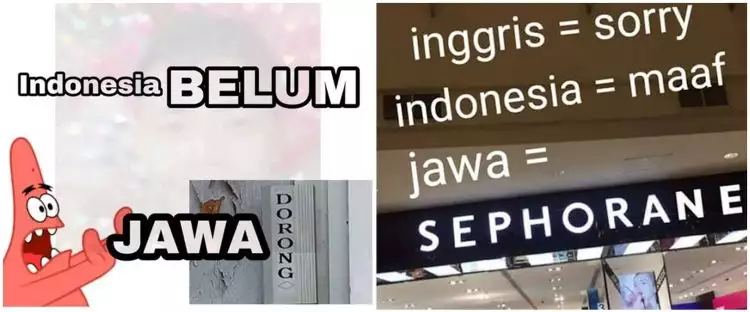 13 Beda kosakata dalam bahasa Inggris, Indonesia, dan Jawa ini kocak