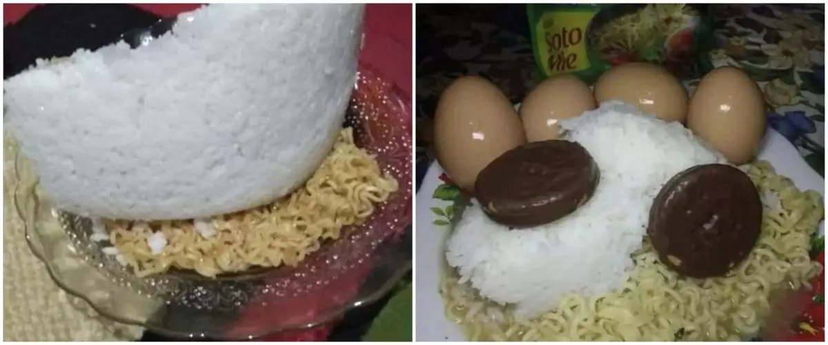 11 Potret lucu sarapan pakai mi instan ini ada-ada aja idenya