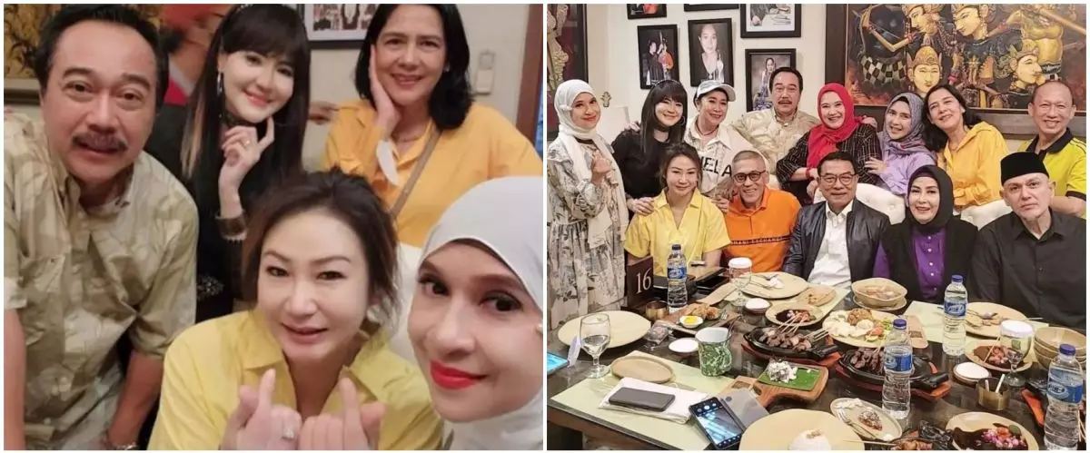 11 Momen kumpul artis senior era 80-an, asyik karaokean bareng