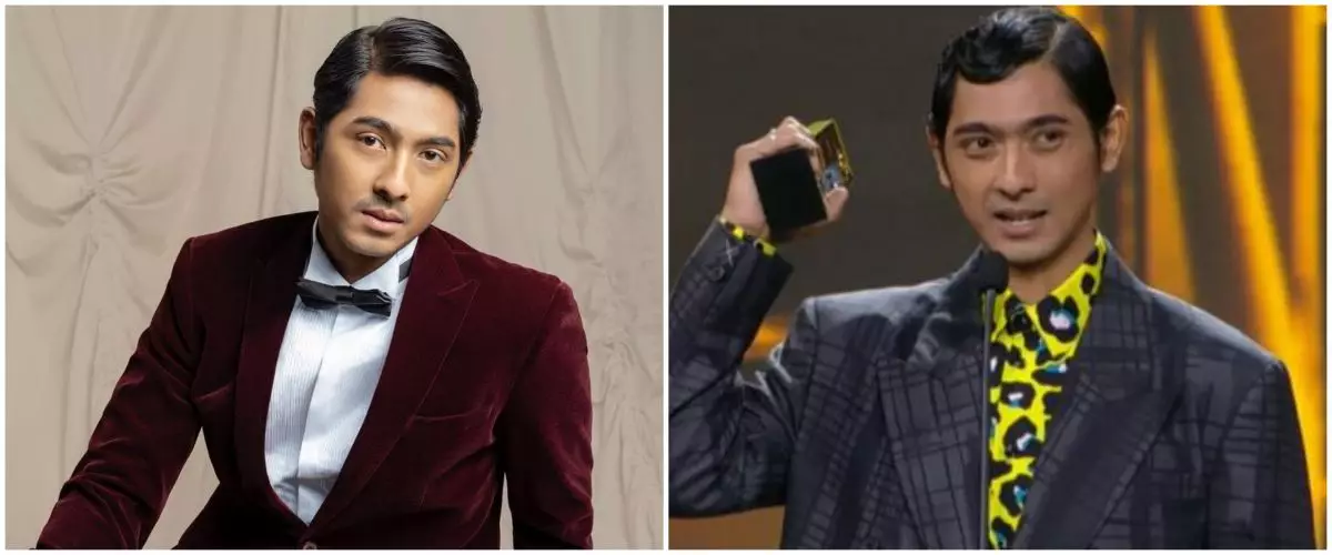 Momen Arya Saloka terpeleset di acara penghargaan, buat fans panik