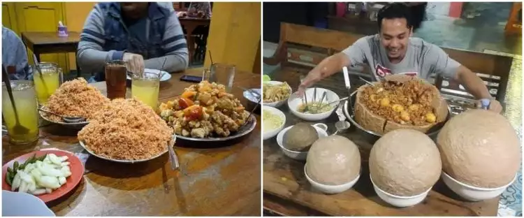11 Potret kocak orang makan porsi besar, yang lihat ikut kenyang