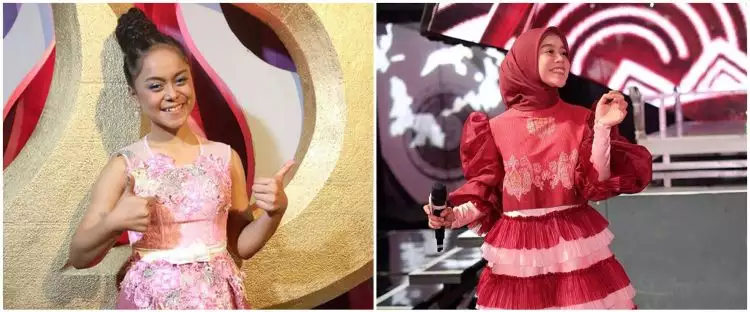 11 Transformasi busana manggung Lesty Kejora, sewa gaun buat audisi
