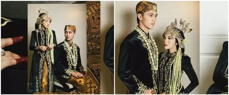 Artis Malaysia menikah pakai busana adat Sunda-Jawa, bikin fans takjub