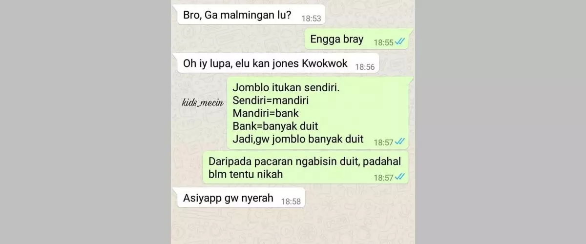 11 Chat lucu gagal mengejek teman ini endingnya bikin malu
