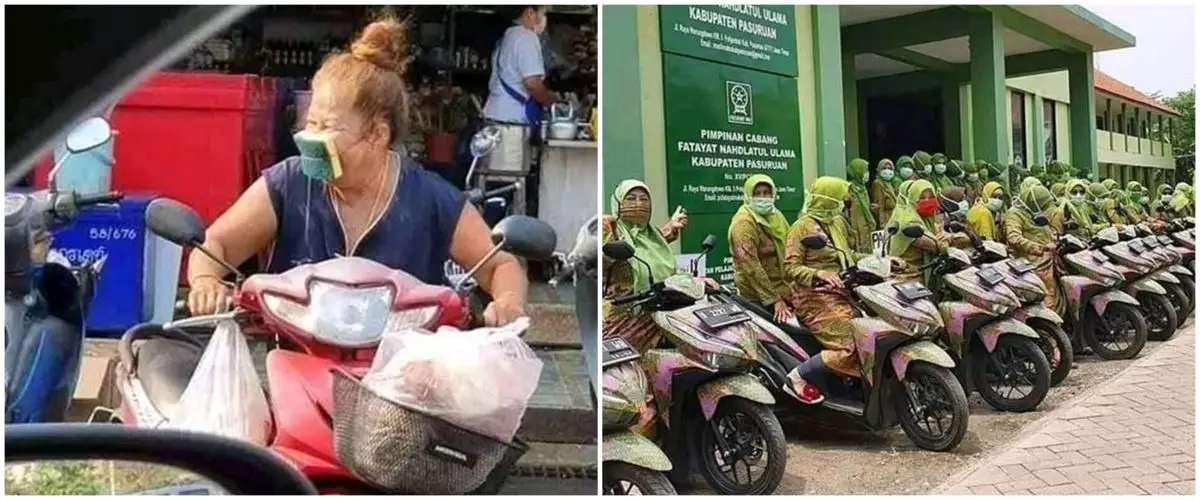 11 Lika-liku cewek kalau naik motor ini bikin tepuk jidat