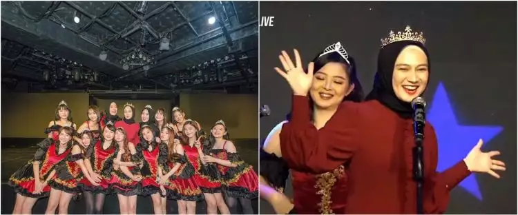 Momen Melody manggung lagi bareng personel JKT48, pede pakai gamis
