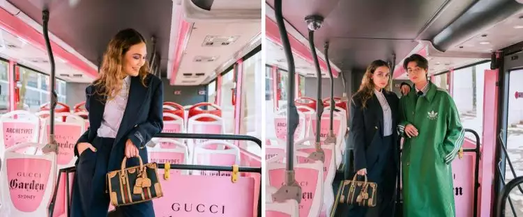 11 Potret Luna Maya hadiri Gucci Australia, posenya berkelas