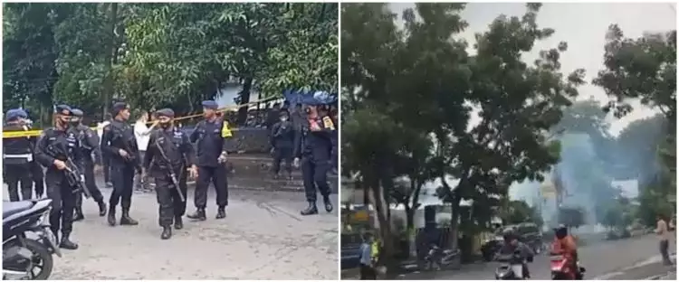 Kronologi dugaan bom bunuh diri di Polsek Astana Anyar Bandung, terjadi saat apel pagi