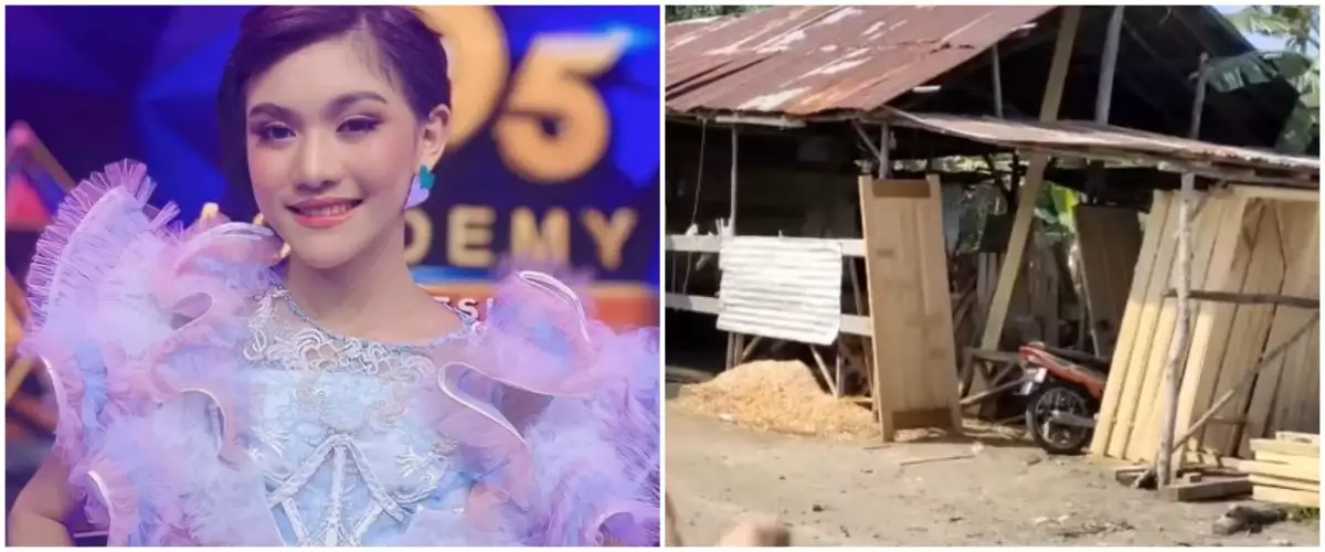 11 Penampakan rumah berlantai tanah Sridevi juara D'Academy 5, bak mandinya berupa drum berkarat