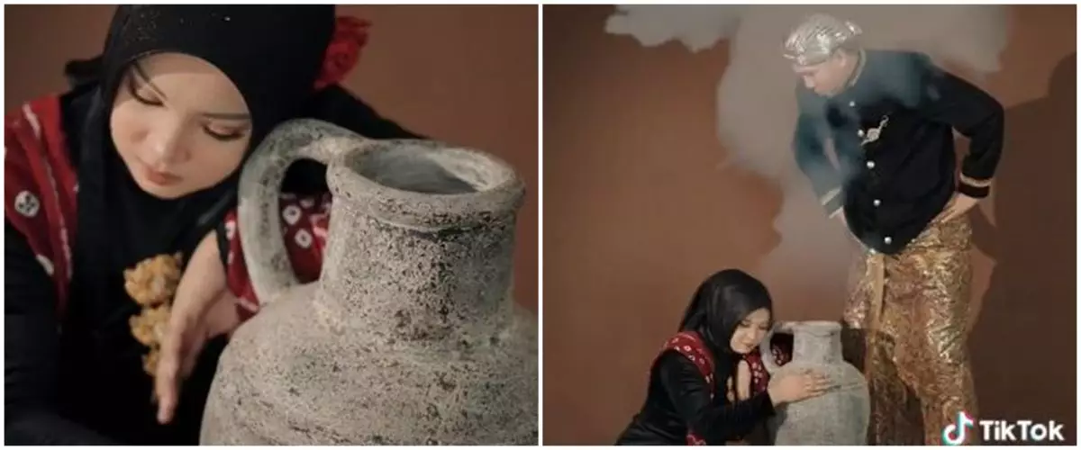 Pakai konsep jin dalam gentong, potret pernikahan pasangan ini hasilnya bikin iri