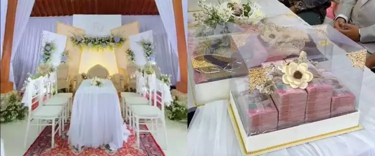 Viral penampakan maskawin pernikahan di Pati ini fantastis, salah satunya duit Rp 300 juta
