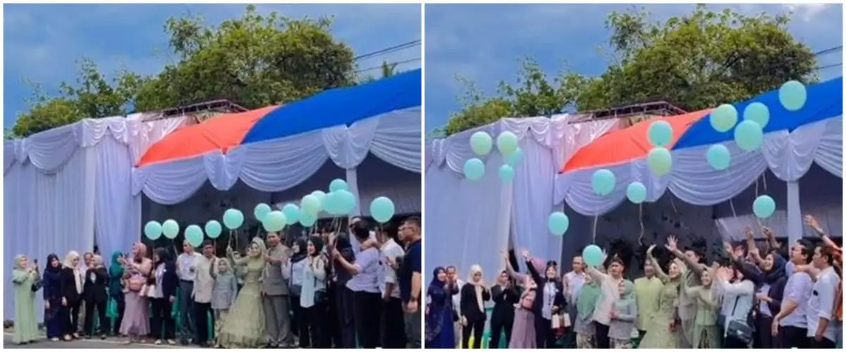 Ganggu pengendara, momen pernikahan pengantin gunakan jalan raya ini tuai hujatan