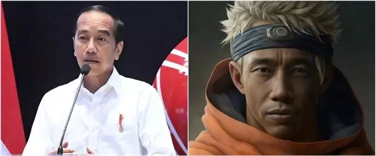 Viral foto editan 7 presiden RI jadi Hokage di serial Naruto, potretnya bikin takjub
