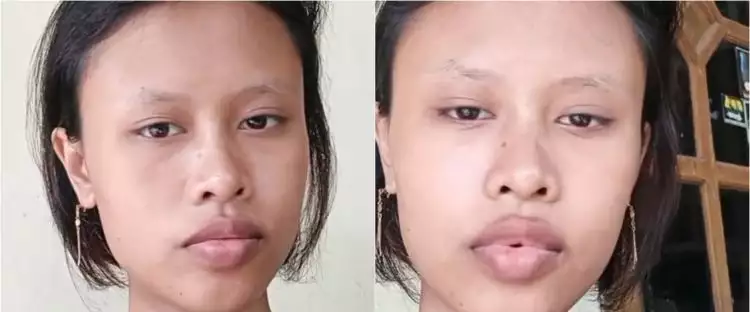 Transformasi makeup wanita kulit sawo matang jadi flawless dan glowing, hasilnya 180 derajat beda
