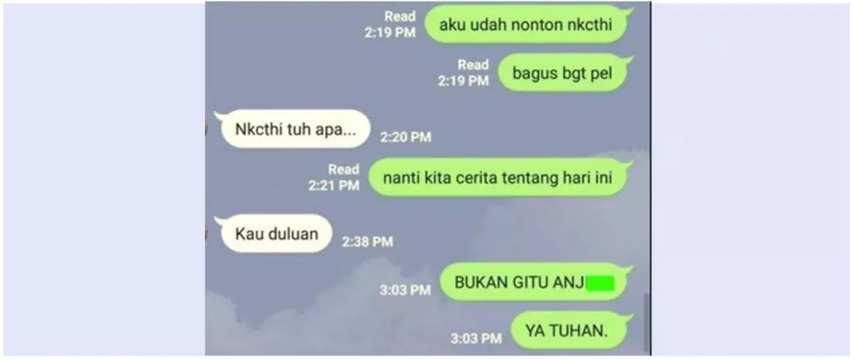 Endingnya bikin emosi, 11 chat lucu bahas film dengan bestie ini malah nggak nyambung