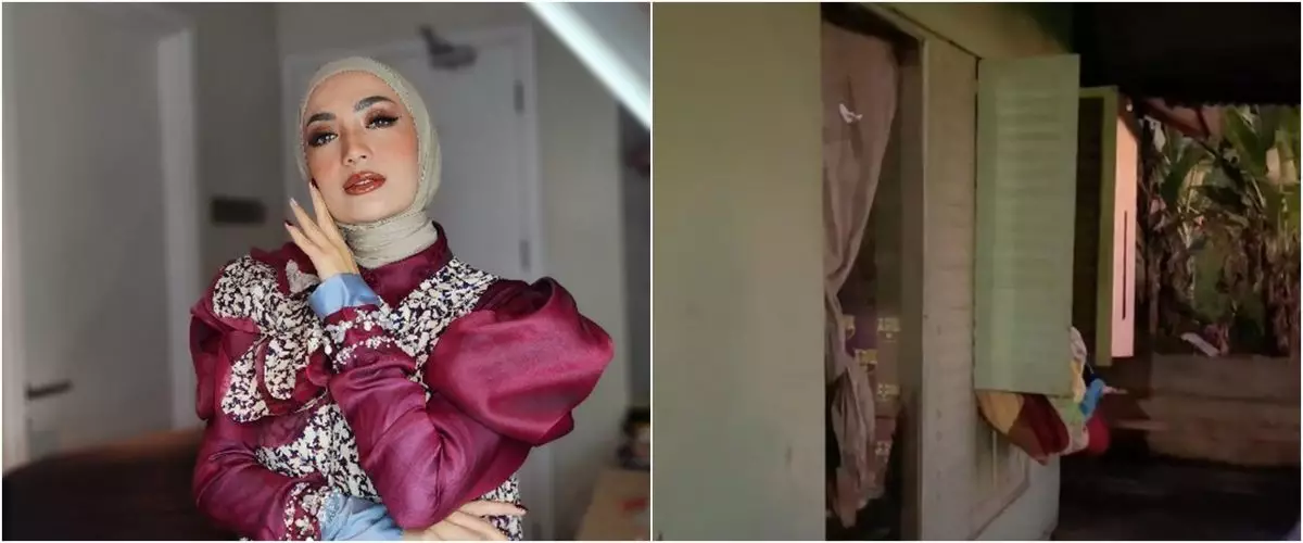 Tak malu mengaku dulu hidup kekurangan, ini 9 potret rumah beralas semen milik Imel Putri di kampung