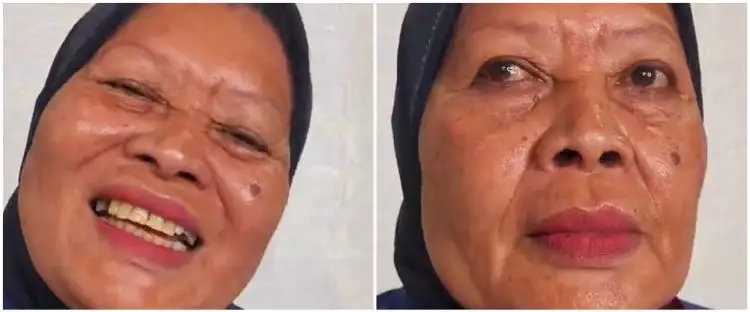 Nenek ini dirias MUA hasilnya bikin kerutan di wajah auto hilang, netizen: kok jadi gadis lagi? 