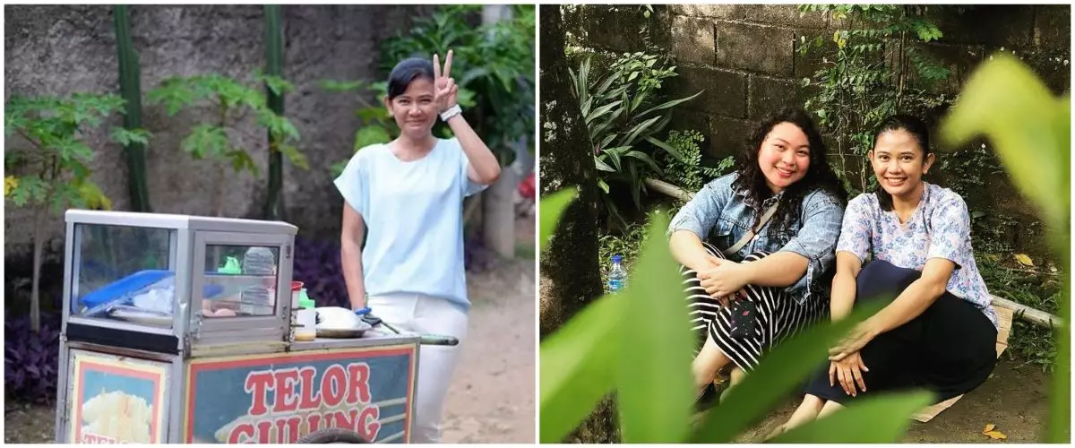 Lengket bak kakak adik, intip 9 potret persahabatan Mpok Edah dan Bunga TOP di dunia nyata