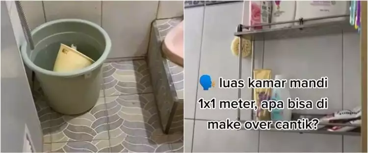 Kamar mandi ukuran 1x1 meter dimakeover jadi bak toilet hotel, hasilnya estetik pol