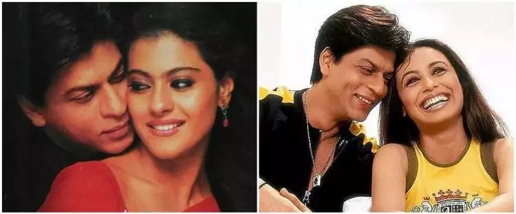 Selalu jadi 'kekasih' Shah Rukh Khan di berbagai film, ini 11 beda gaya Kajol dan Rani Mukerji