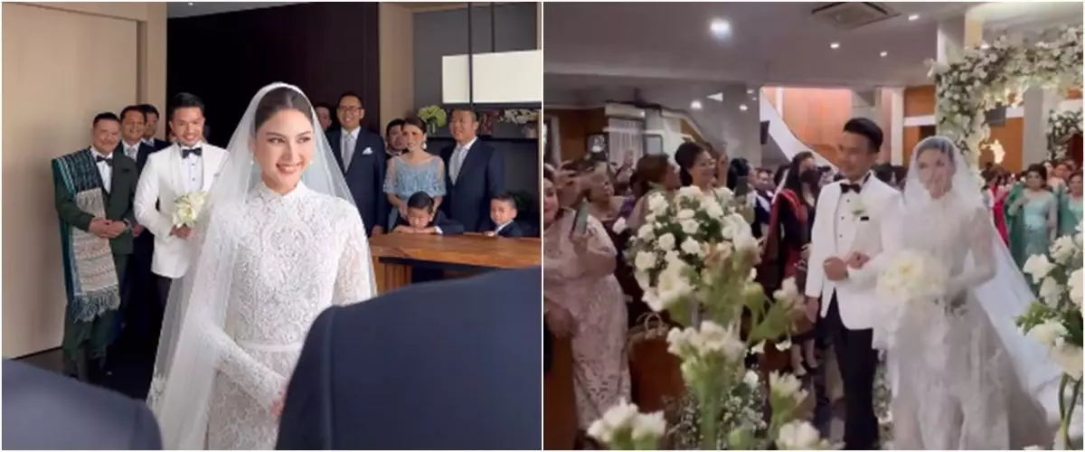 11 Momen pemberkatan nikah Jessica Mila dan Yakup Hasibuan, sakral dan penuh haru
