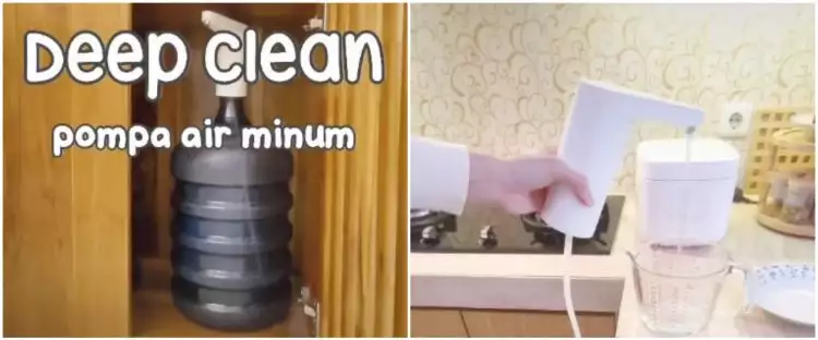 Nggak perlu repot pakai sikat, ini cara ampuh bersihkan pompa air minum cuman pakai 2 bahan dapur