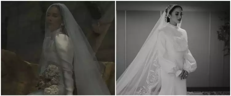 Gaya 9 seleb pakai gaun pengantin tertutup tanpa hijab, Jessica Mila tampil anggun bak royal wedding