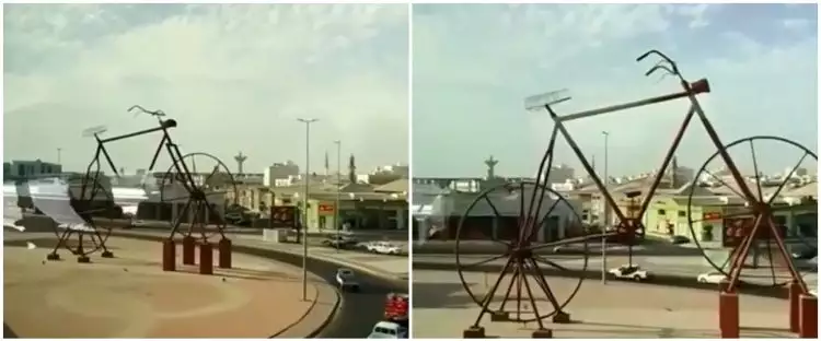 Heboh sepeda raksasa disebut peninggalan Nabi Adam di Arab Saudi, ini fakta menariknya
