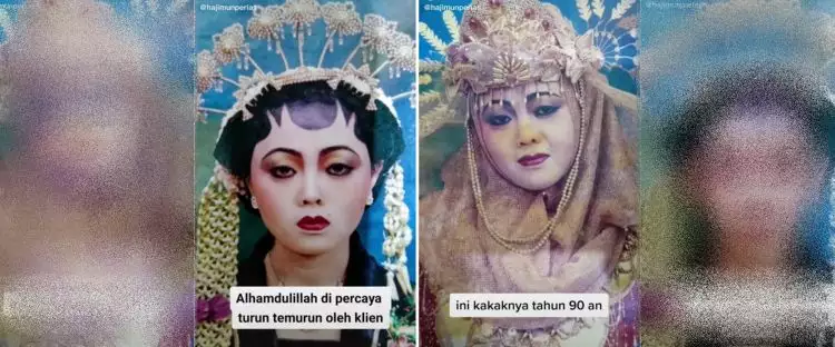 Dirias oleh MUA yang sama, begini perbandingan makeup pengantin tradisional versi 90-an vs sekarang