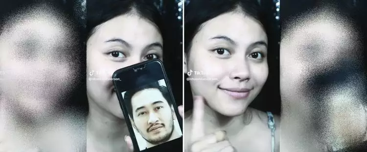 Potret wanita recreate makeup jadi mirip Jeje suami Syahnaz Sadiqah, hasilnya nggak bikin kecewa
