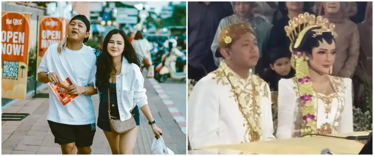 9 Momen akad nikah Denny Caknan dan Bella Bonita, serasi dalam balutan adat Jawa