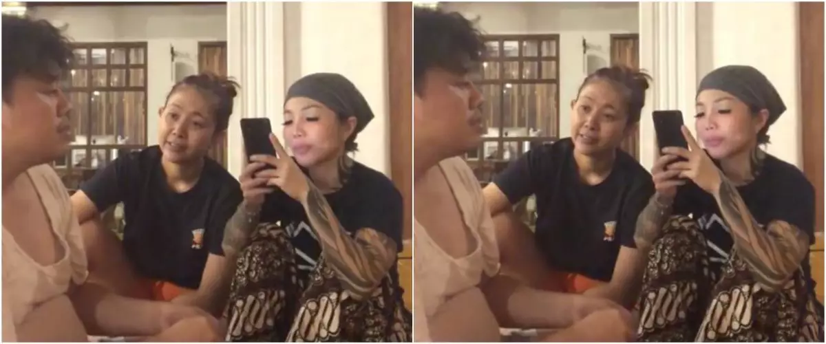 Kesal ada yang asyik main HP saat lagi ngobrol, wanita ini lakban ponsel ke wajah sang teman