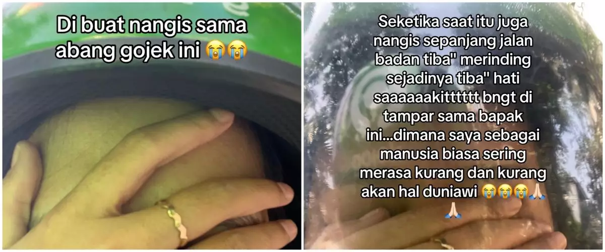 Cara driver ojek online berbagi kebaikan ini bikin penumpang nangis haru, sederhana tapi nyes di hati